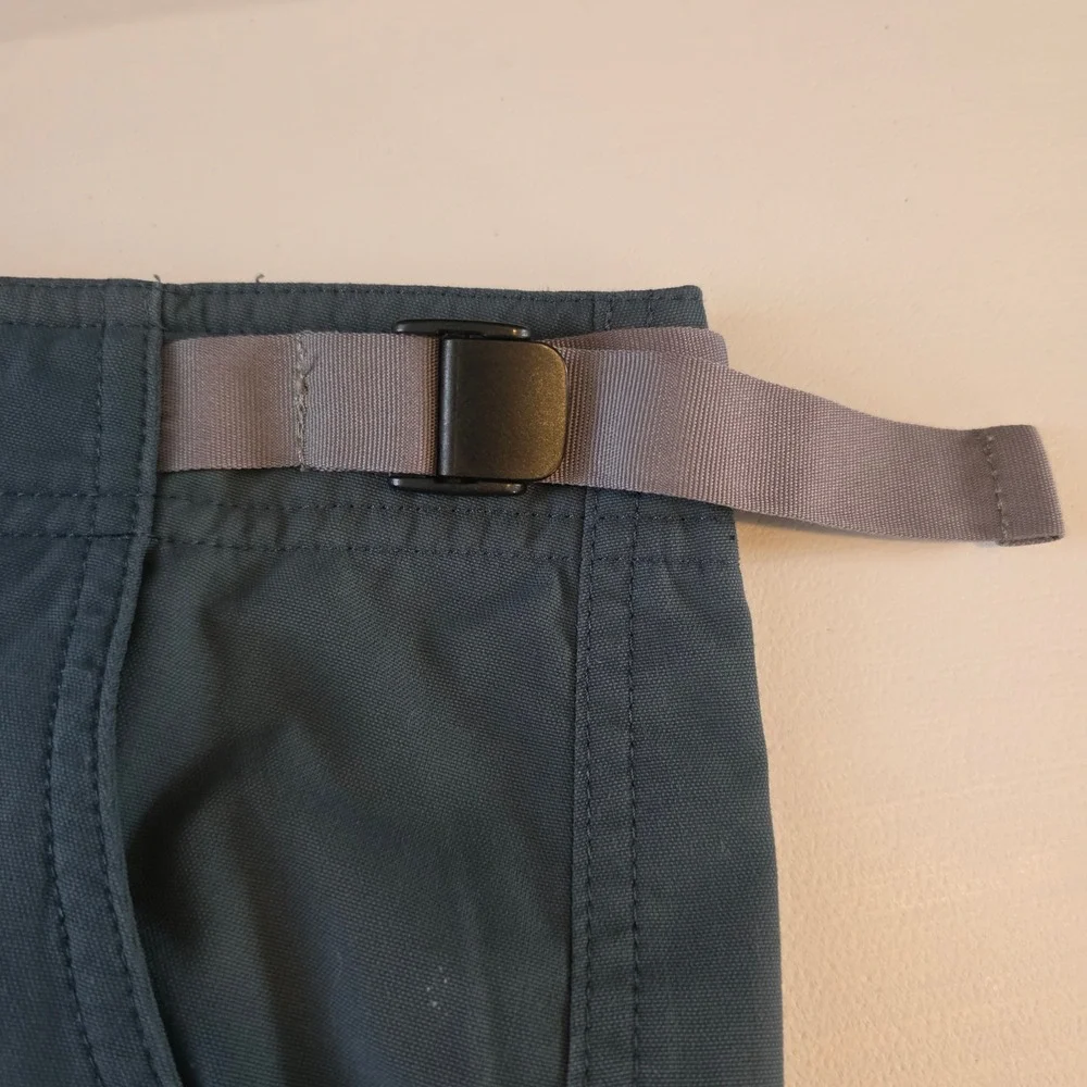 LL Bean Mens Cargo‎ Hiking Shorts Blue Nylon Quick Dry Utility Size L Regular